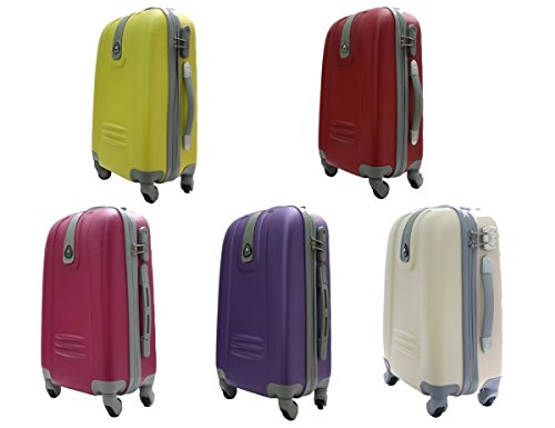 Valise cabine rigide JustGlam-bagages--main-Ormi-6802-Trolley-ABS-polycarbonate-4-roues-motrices-approprie-pour-vols-low-cost-0