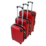 set de valises Todeco rouge